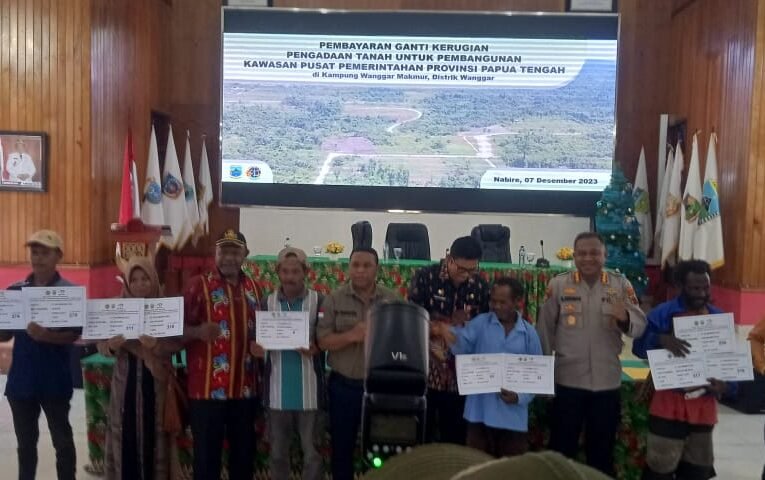 Pemprov Papua Tengah Mulai Membayar Ganti Rugi Pengadaan Tanah di Distrik Wanggar